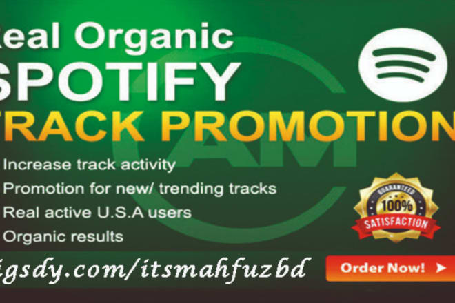 I will do viral organic spotify music promotion to boost your music