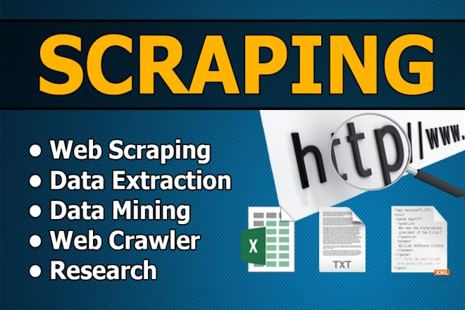 I will do web scraping, web crawler, data extraction from website