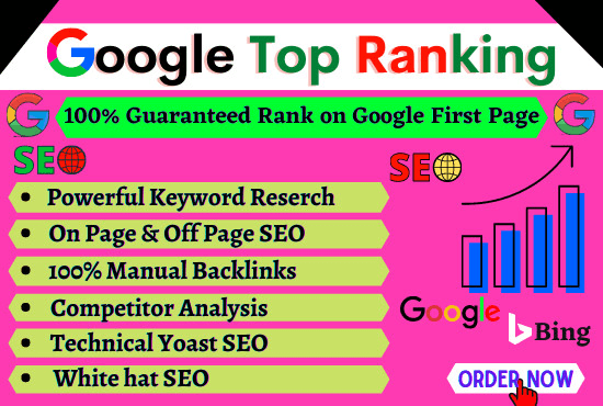I will do website complete SEO service for google top ranking