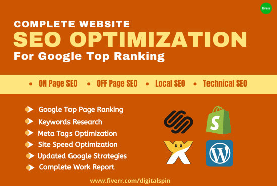 I will do website on page SEO optimization service for google top ranking