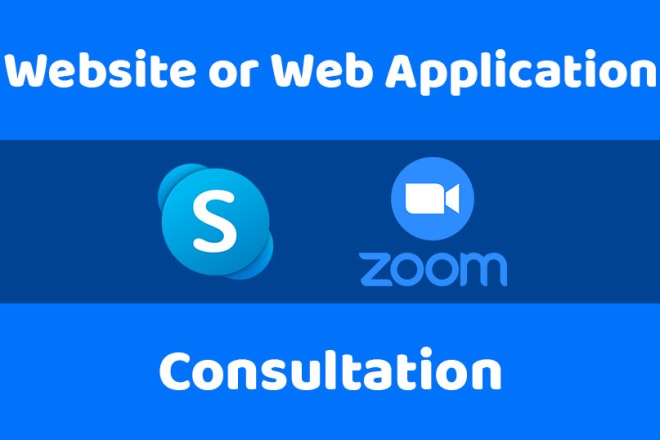 I will do website or web application consultation
