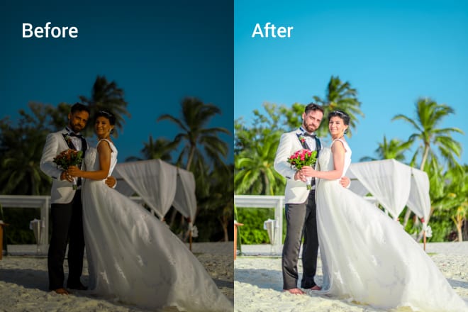 I will do wedding photo edit and color correction in lightroom
