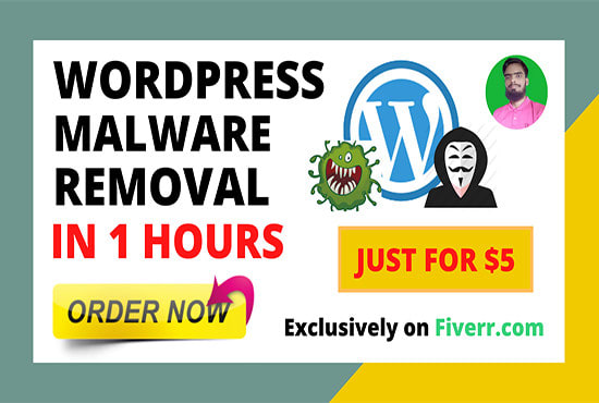 I will do wordpress malware removal within 1 hours