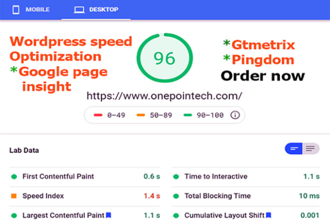 I will do wordpress speed optimization for google pagespeed insight, speed up