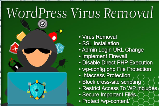 I will do wordpress virus removal, secure website from hackers