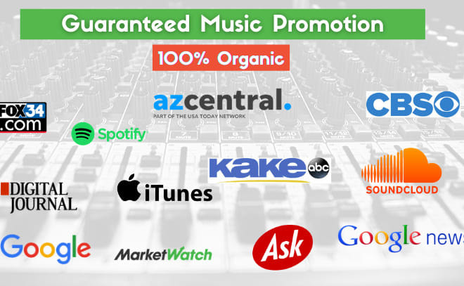 I will do your music promotion and be your PR manager