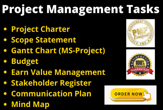 I will do your project management tasks and create documents