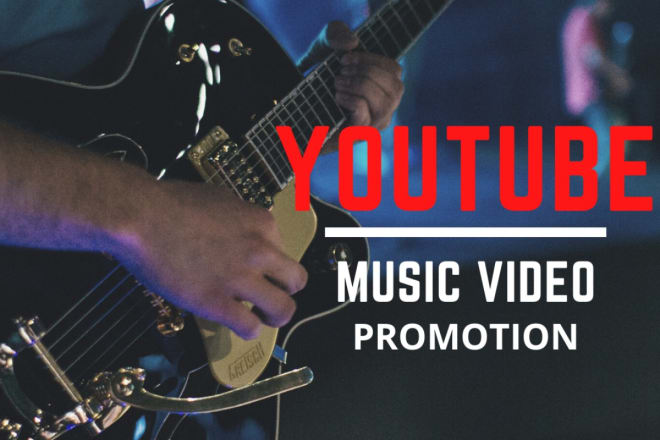 I will do youtube music, music video promotion