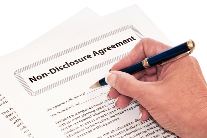 I will draft non disclosure agreement nda