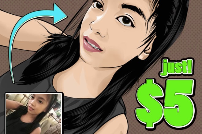 I will draw a realistic cartoonize from your photo