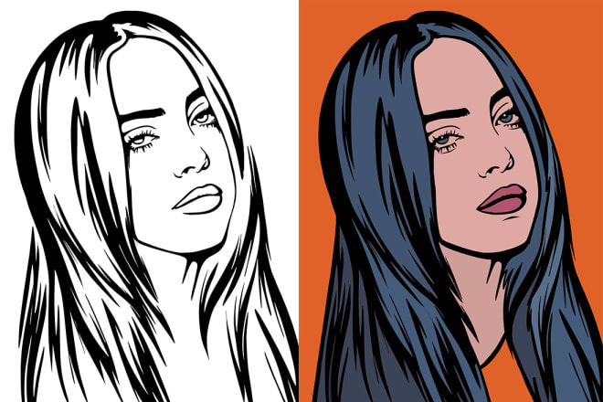 I will draw a vector portrait from your photo in 24 hours