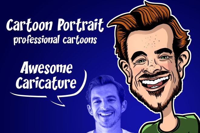 I will draw an amazing caricature cartoon portrait from your photo