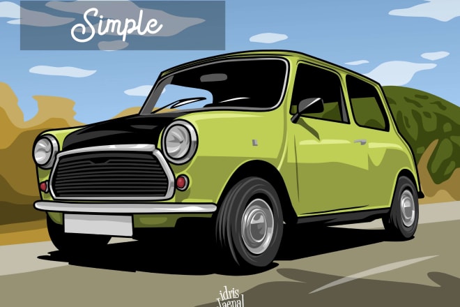 I will draw an amazing cartoon from your car or any vehicle