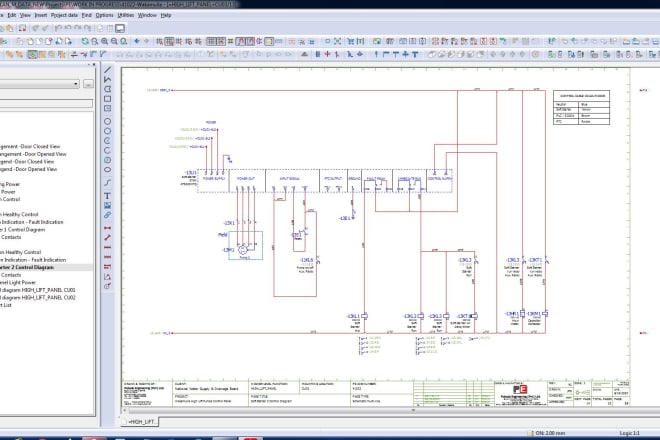 I will draw auto cad electrical, electrical schematic, plc, e plan drawing
