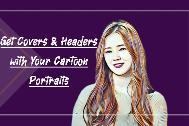 I will draw cartoon portrait and avatar of face for social media header n banner