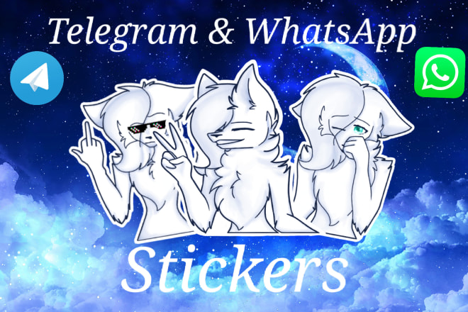 I will draw furry stickrs for whatsapp or telegram