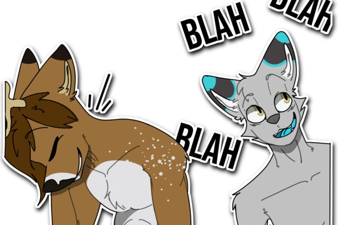 I will draw furry telegram stickers for you