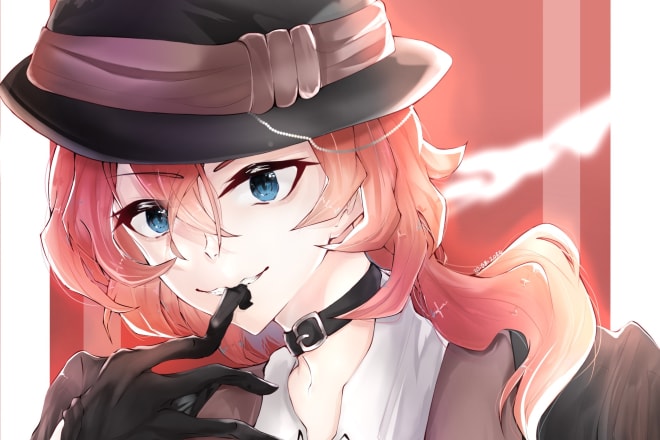 I will draw HD bust up, waist up, knee up anime illustration commissions