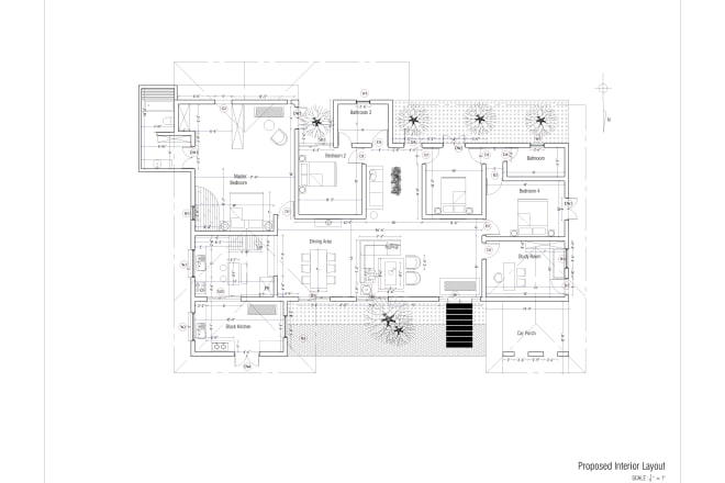 I will draw interior design drawings and detail drawings