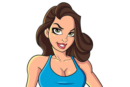 I will draw sexy girl pin up cartoon caricatures