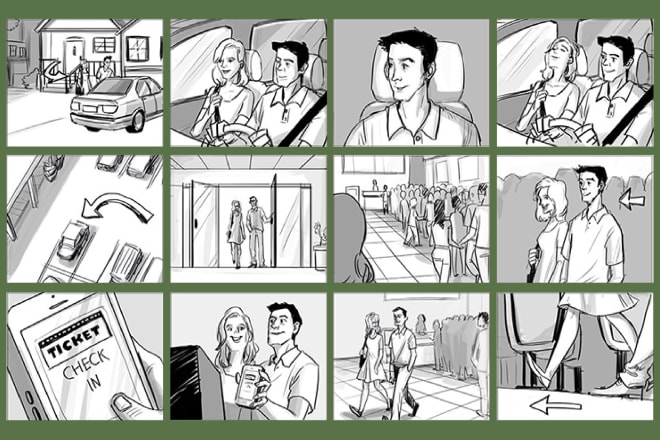 I will draw storyboard in for film, animation, commercials