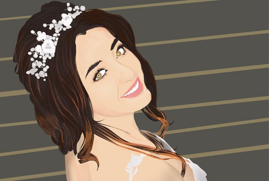 I will draw vector portrait, cartoon portrait from your photo