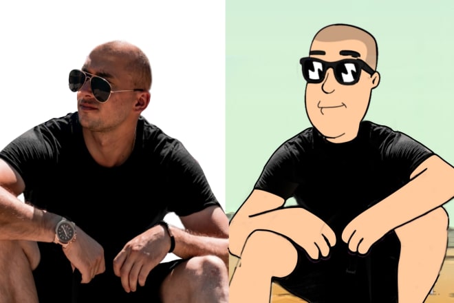 I will draw you as a family guy cartoon character