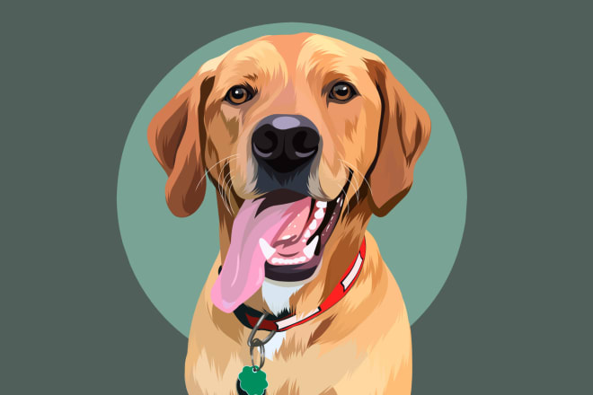 I will draw your dogs or any pets into cartoon portrait