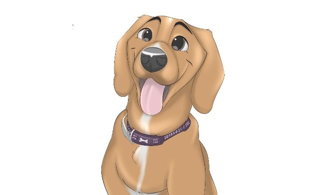 I will draw your pet disney style potrait illustration