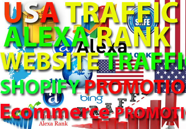 I will drive global active traffic to shopify, alexa rank backlink