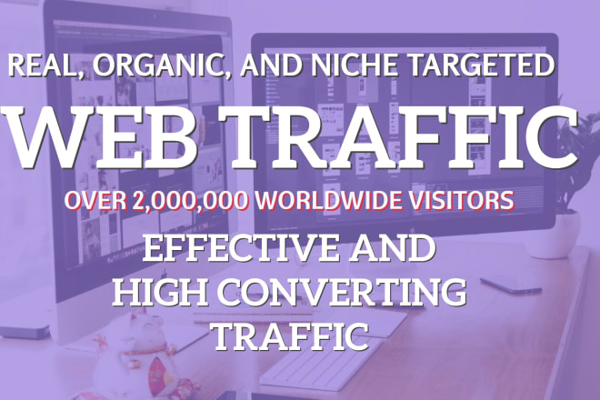 I will drive real organic web traffic to your website with no bots