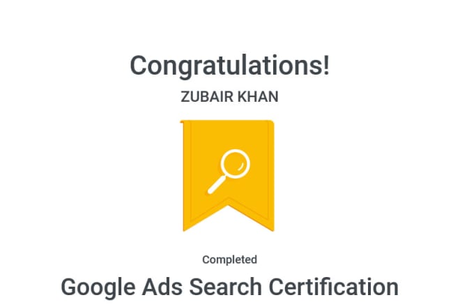 I will earn google certificates for your business or personal