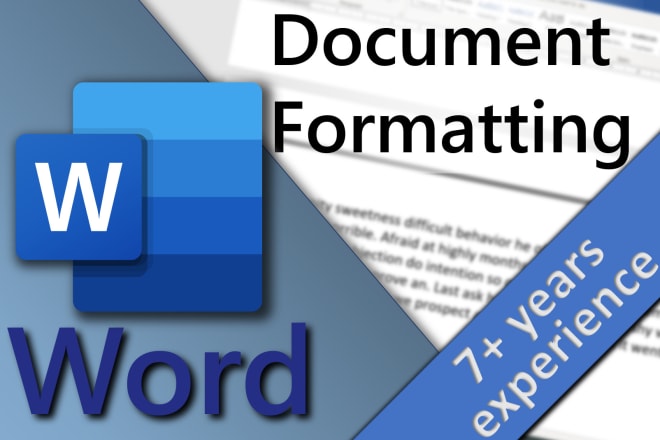 I will edit and format your microsoft word document
