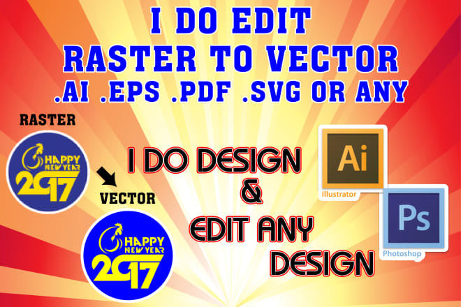 I will edit any graphic design adobe illustrator