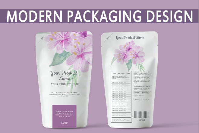 I will epic modern product packaging design,organic packaging design