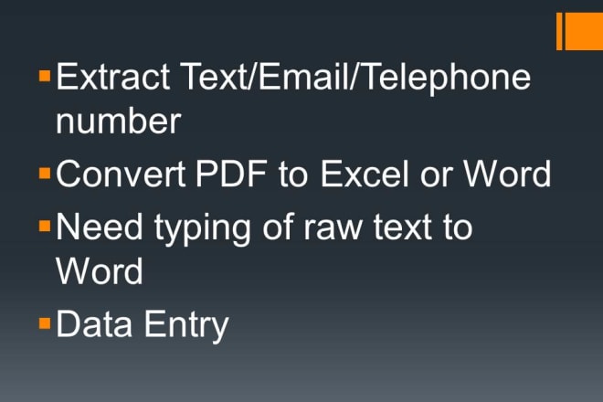 I will extract text numbers emails from ten images or five pages of a PDF file