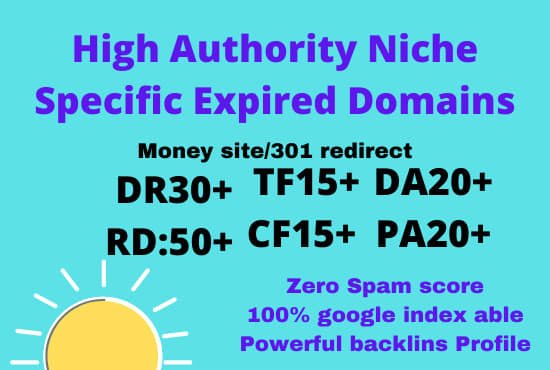 I will find high authority expired domains