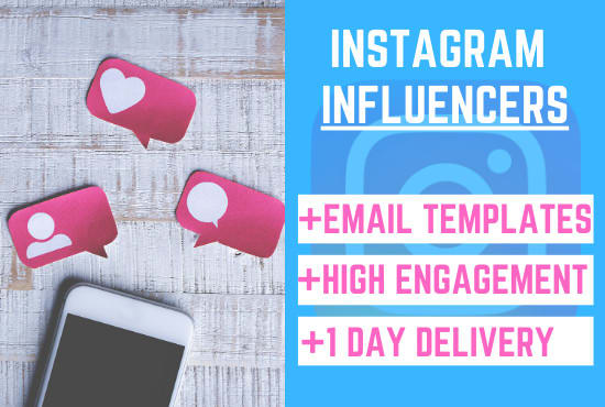 I will find the best social media instagram influencers for influencer marketing