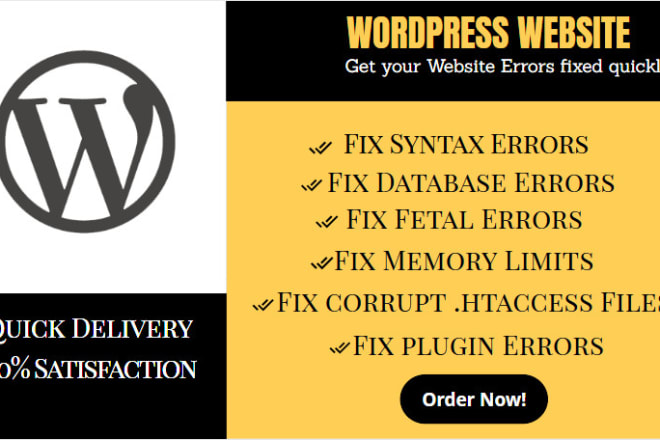 I will fix 500 internal server error in wordpress website quickly