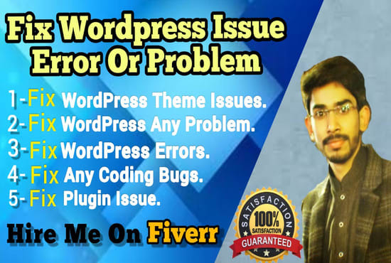 I will fix quick wordpress error, issue or css