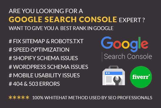 I will fix search console errors and index any links in google