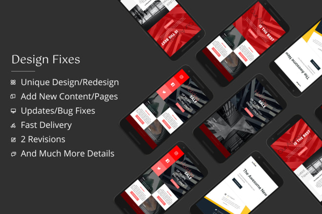 I will fix, update or redesign your web design