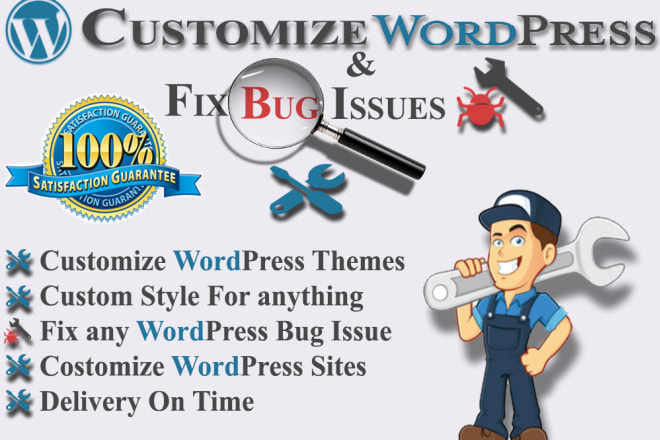 I will fix wordpress bug or responsive issues