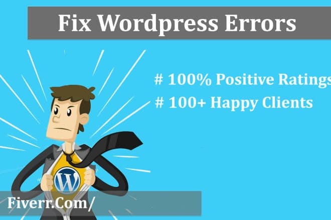 I will fix wordpress errors wordpress issues in 8 hours