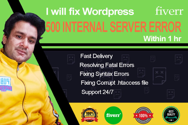 I will fix wordpress http 500 internal server error very quickly