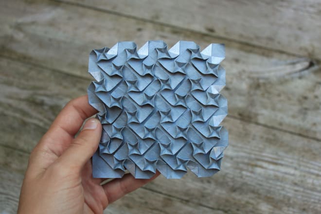 I will fold and send an origami tessellation