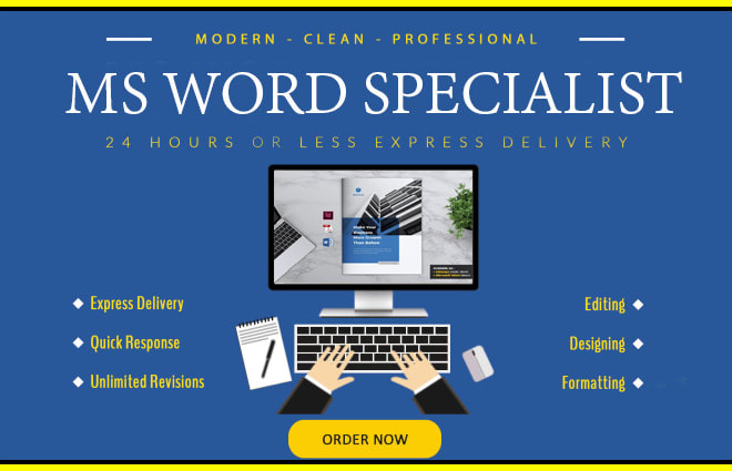 I will format, edit, convert, redesign ms word document within 24 hours