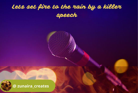 I will give killer speech writing service