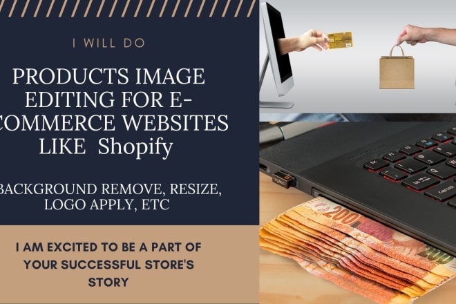 I will give photoshop editing services for ecommerce product images shopify, amazon