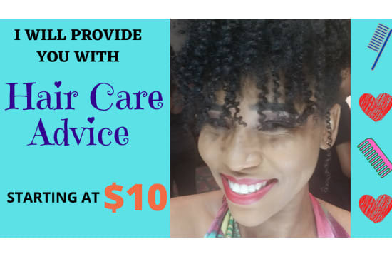 I will give reliable and informative advice on natural hair care